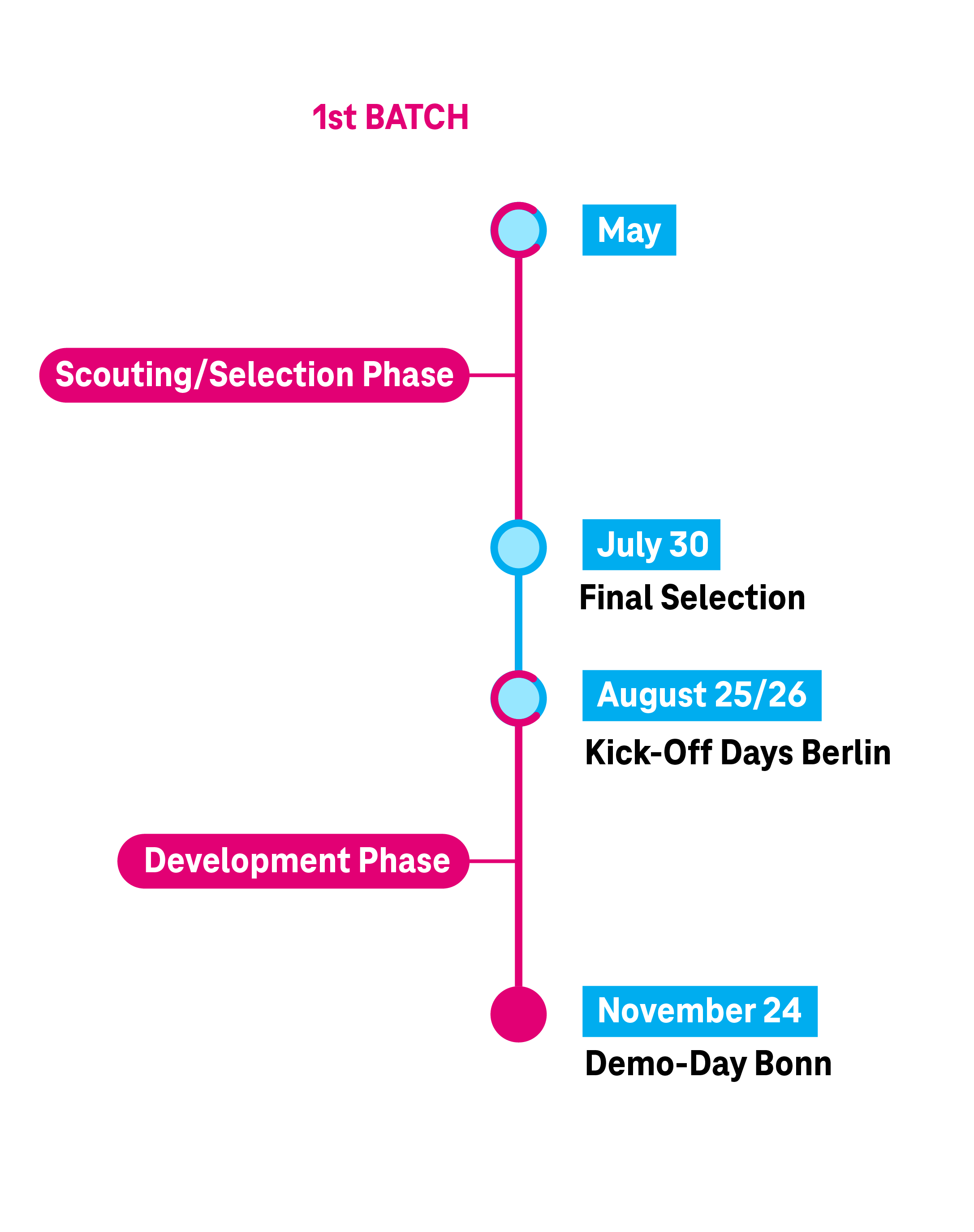 Timeline of the program