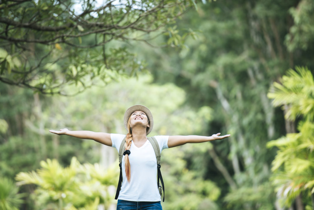 person in nature