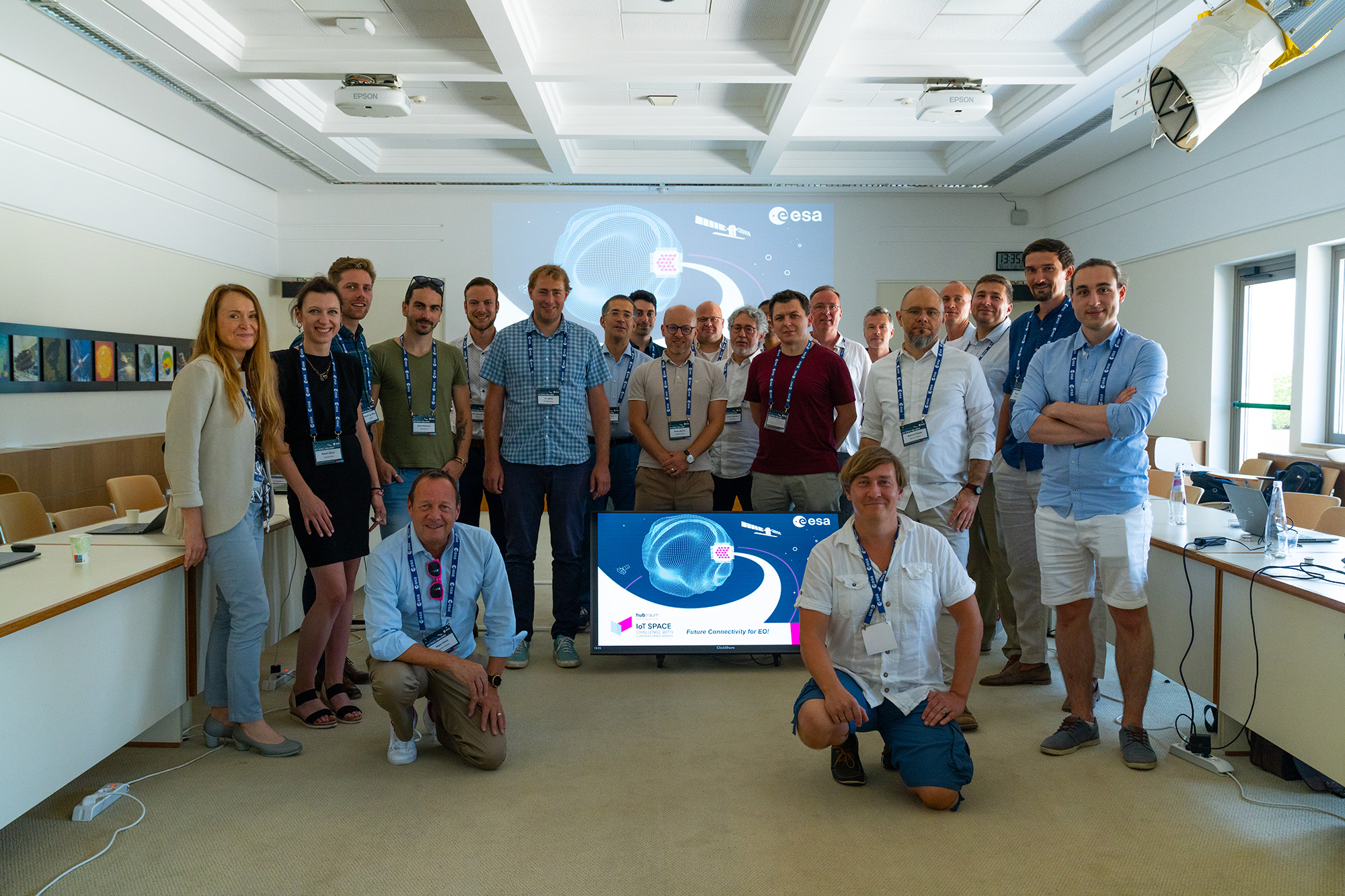 IoT Space Challenge teams in Frascati